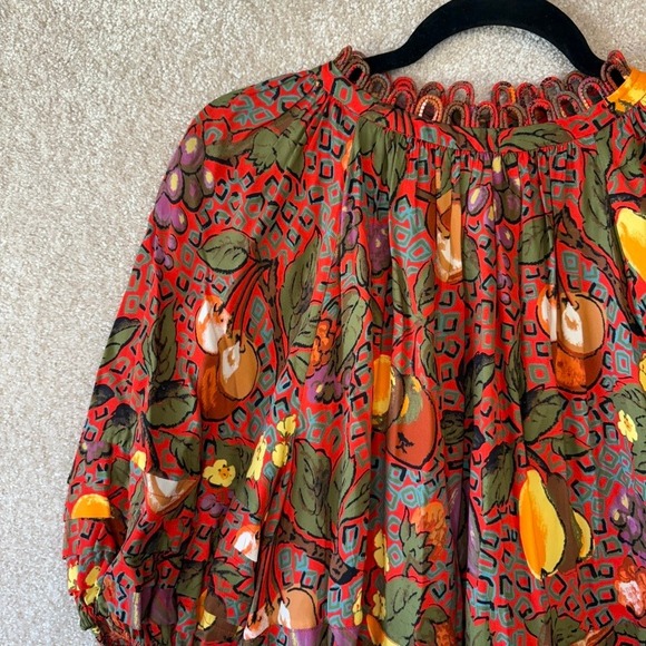 Rhode Dafina Top Size Small Highland Orchard Bramble Berry Print - Picture 4 of 10